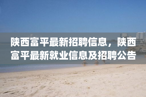 陕西富平最新招聘信息，陕西富平最新就业信息及招聘公告