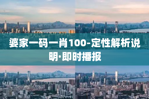 婆家一码一肖100-定性解析说明·即时播报