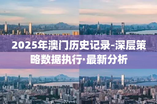 2025年澳门历史记录-深层策略数据执行·最新分析