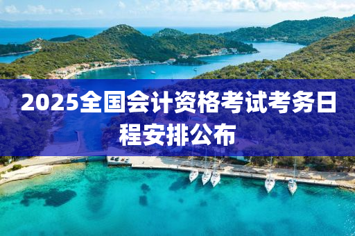 2025全国会计资格考试考务日程安排公布