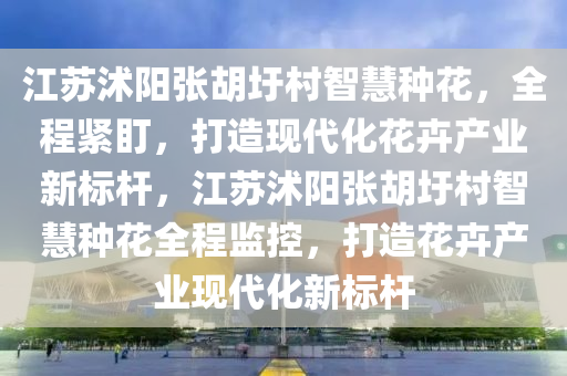 江苏沭阳张胡圩村智慧种花，全程紧盯，打造现代化花卉产业新标杆，江苏沭阳张胡圩村智慧种花全程监控，打造花卉产业现代化新标杆