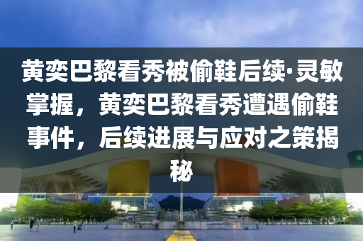 黄奕巴黎看秀被偷鞋后续·灵敏掌握，黄奕巴黎看秀遭遇偷鞋事件，后续进展与应对之策揭秘