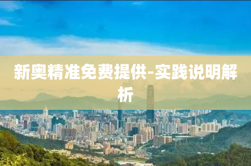 新奥精准免费提供-实践说明解析
