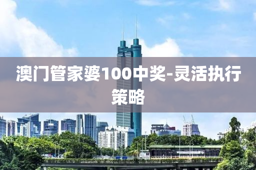 澳门管家婆100中奖-灵活执行策略