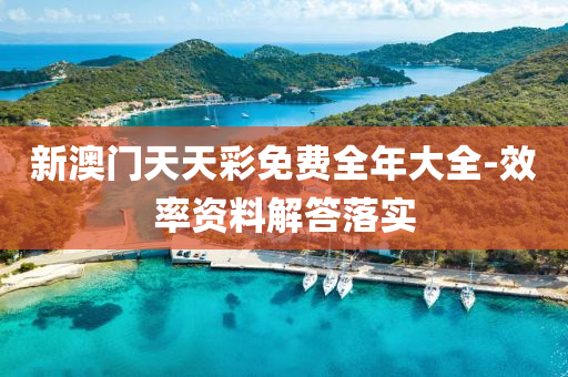 新澳门天天彩免费全年大全-效率资料解答落实