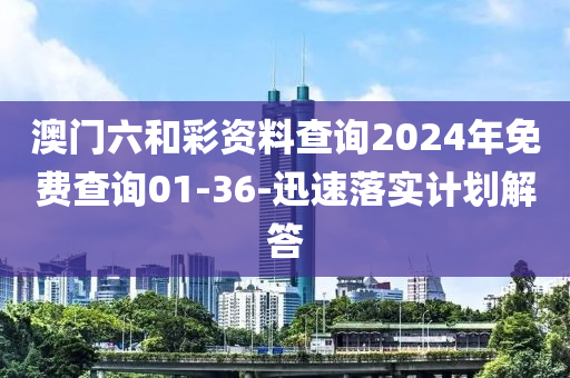 澳门六和彩资料查询2024年免费查询01-36-迅速落实计划解答