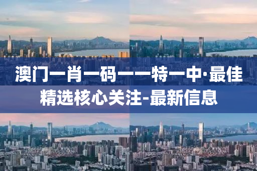 澳门一肖一码一一特一中·最佳精选核心关注-最新信息