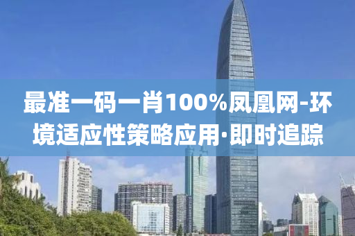 最准一码一肖100%凤凰网-环境适应性策略应用·即时追踪