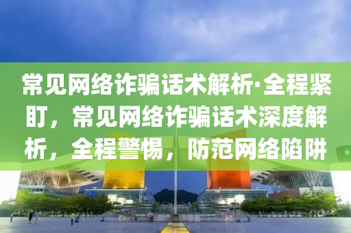 常见网络诈骗话术解析·全程紧盯，常见网络诈骗话术深度解析，全程警惕，防范网络陷阱
