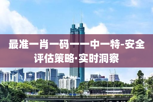 最准一肖一码一一中一特-安全评估策略·实时洞察