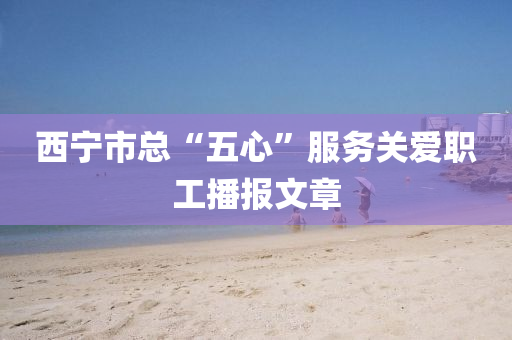 西宁市总“五心”服务关爱职工播报文章