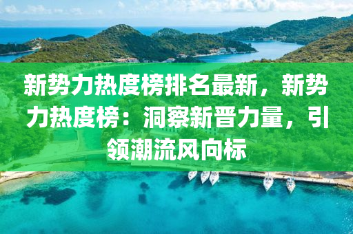 新势力热度榜排名最新，新势力热度榜：洞察新晋力量，引领潮流风向标