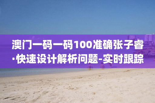 澳门一码一码100准确张子睿·快速设计解析问题-实时跟踪