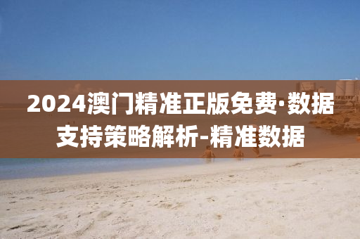 2024澳门精准正版免费·数据支持策略解析-精准数据