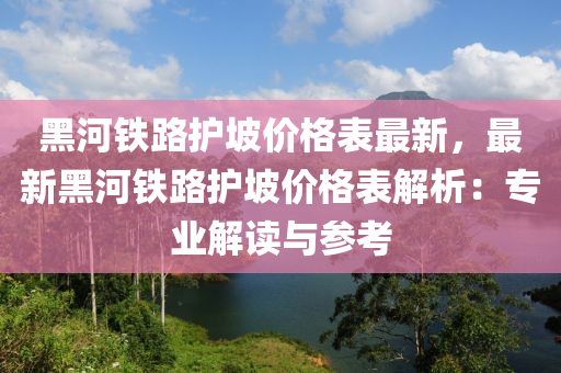 黑河铁路护坡价格表最新，最新黑河铁路护坡价格表解析：专业解读与参考