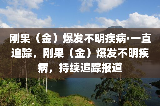 刚果（金）爆发不明疾病·一直追踪，刚果（金）爆发不明疾病，持续追踪报道