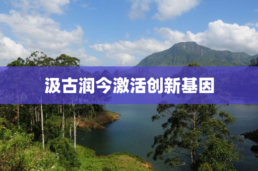 汲古润今激活创新基因
