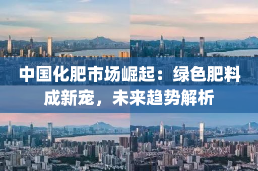 中国化肥市场崛起：绿色肥料成新宠，未来趋势解析