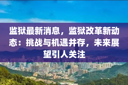 监狱最新消息，监狱改革新动态：挑战与机遇并存，未来展望引人关注