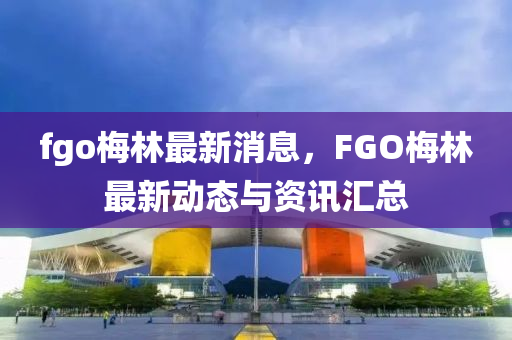 fgo梅林最新消息，FGO梅林最新动态与资讯汇总