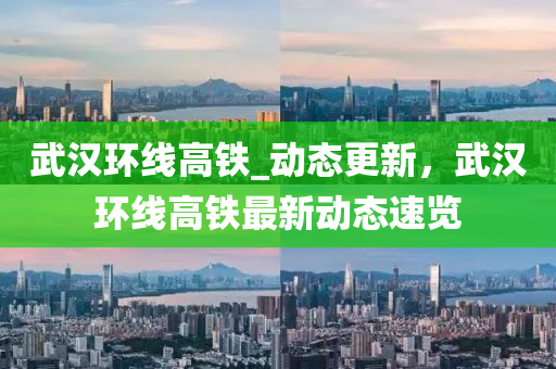 武汉环线高铁_动态更新，武汉环线高铁最新动态速览