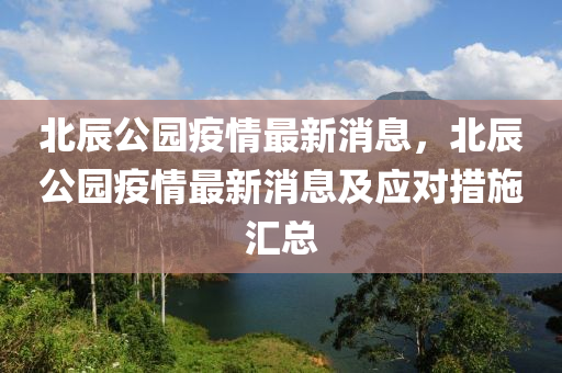 北辰公园疫情最新消息，北辰公园疫情最新消息及应对措施汇总