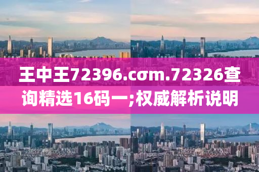 王中王72396.cσm.72326查询精选16码一;权威解析说明