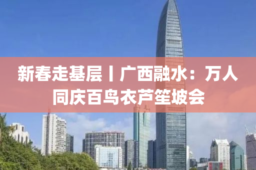 新春走基层丨广西融水：万人同庆百鸟衣芦笙坡会