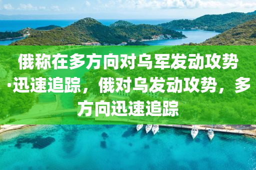 俄称在多方向对乌军发动攻势·迅速追踪，俄对乌发动攻势，多方向迅速追踪