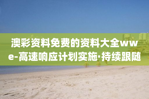 澳彩资料免费的资料大全wwe-高速响应计划实施·持续跟随
