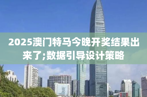 2025澳门特马今晚开奖结果出来了;数据引导设计策略
