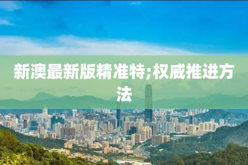 新澳最新版精准特;权威推进方法