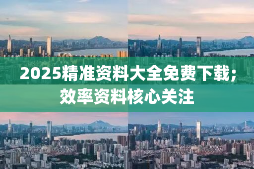 2025精准资料大全免费下载;效率资料核心关注