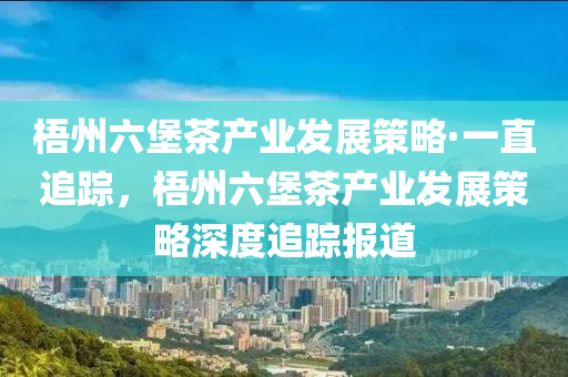梧州六堡茶产业发展策略·一直追踪，梧州六堡茶产业发展策略深度追踪报道