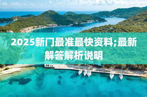 2025新门最准最快资料;最新解答解析说明