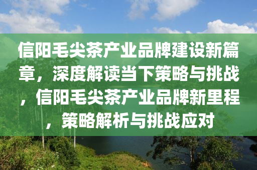 信阳毛尖茶产业品牌建设新篇章，深度解读当下策略与挑战，信阳毛尖茶产业品牌新里程，策略解析与挑战应对