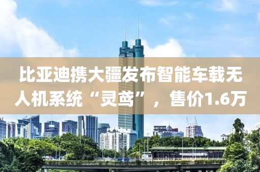 比亚迪携大疆发布智能车载无人机系统“灵鸢”，售价1.6万