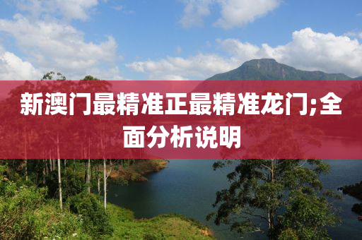 新澳门最精准正最精准龙门;全面分析说明