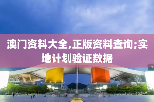 澳门资料大全,正版资料查询;实地计划验证数据