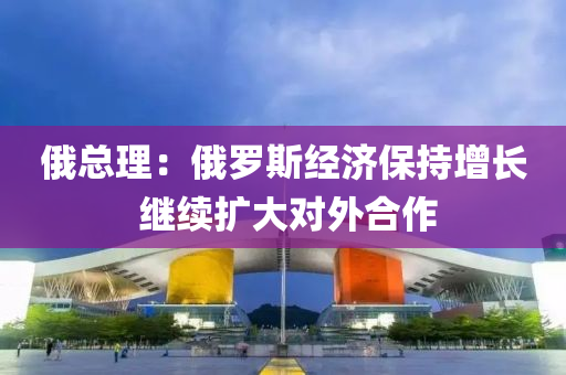 俄总理：俄罗斯经济保持增长 继续扩大对外合作