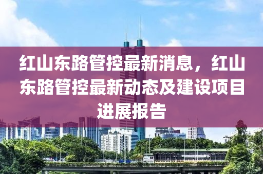 红山东路管控最新消息，红山东路管控最新动态及建设项目进展报告
