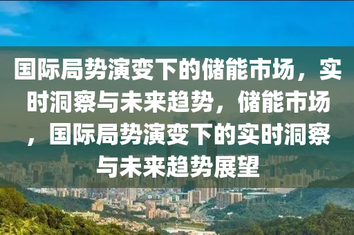 国际局势演变下的储能市场，实时洞察与未来趋势，储能市场，国际局势演变下的实时洞察与未来趋势展望