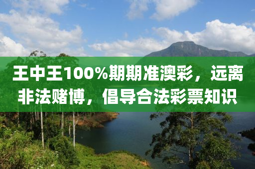 王中王100%期期准澳彩，远离非法赌博，倡导合法彩票知识
