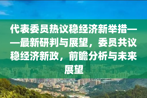 代表委员热议稳经济新举措——最新研判与展望，委员共议稳经济新政，前瞻分析与未来展望
