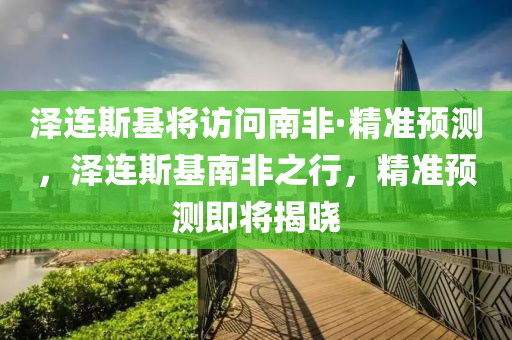 泽连斯基将访问南非·精准预测，泽连斯基南非之行，精准预测即将揭晓