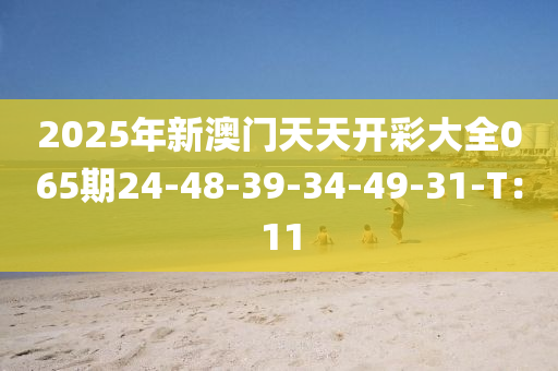 2025年新澳门天天开彩大全065期24-48-39-34-49-31-T：11