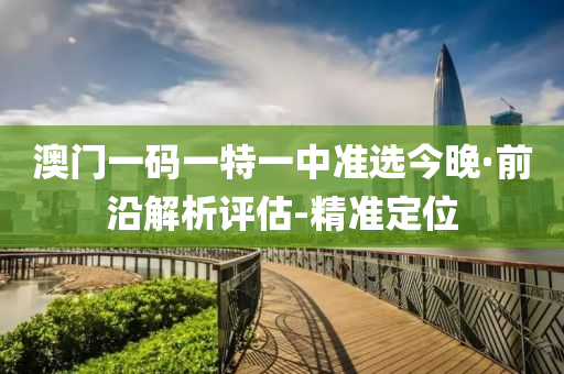 澳门一码一特一中准选今晚·前沿解析评估-精准定位