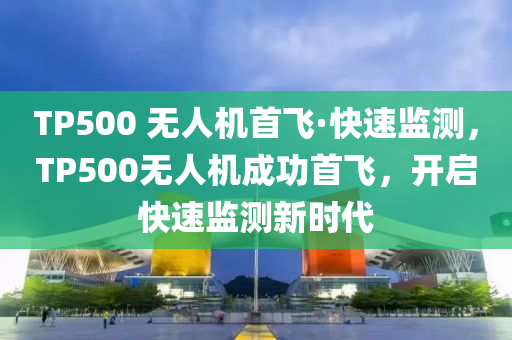 TP500 无人机首飞·快速监测，TP500无人机成功首飞，开启快速监测新时代