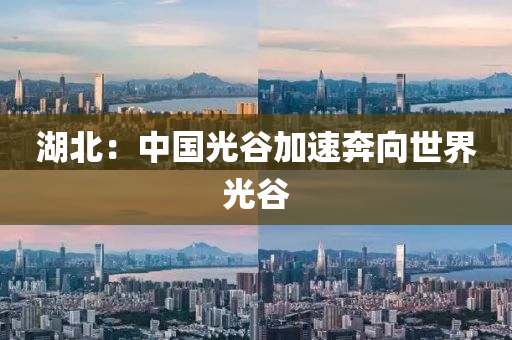 湖北：中国光谷加速奔向世界光谷