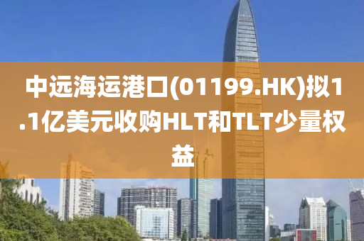 中远海运港口(01199.HK)拟1.1亿美元收购HLT和TLT少量权益